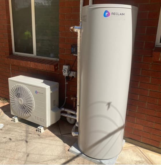 Reclaim Energy Heat Pump Hot Water System + Installation
